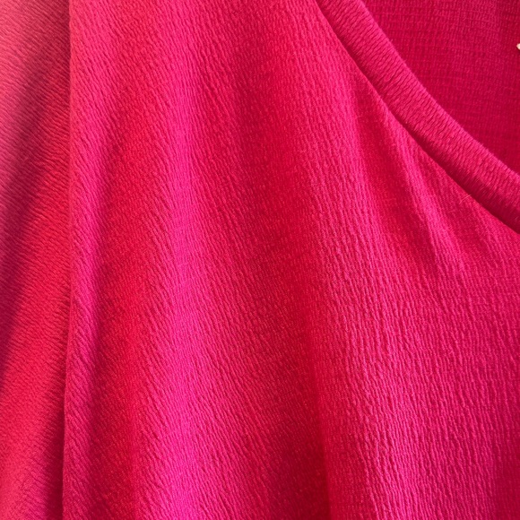 Anthropologie Red V-Neck Sweatshirt - Picture 3 of 4